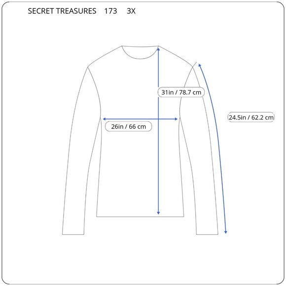 Secret Treasures Womens Pajama Top 3X Plus Poly Blend Blue Animals NOV181E - Picture 2 of 8